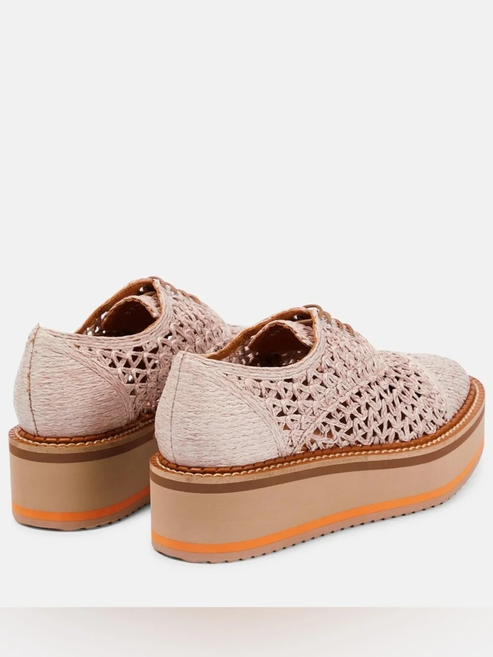 Clergerie - Borril platform Derby shoes. Pink. Size 37.5/7